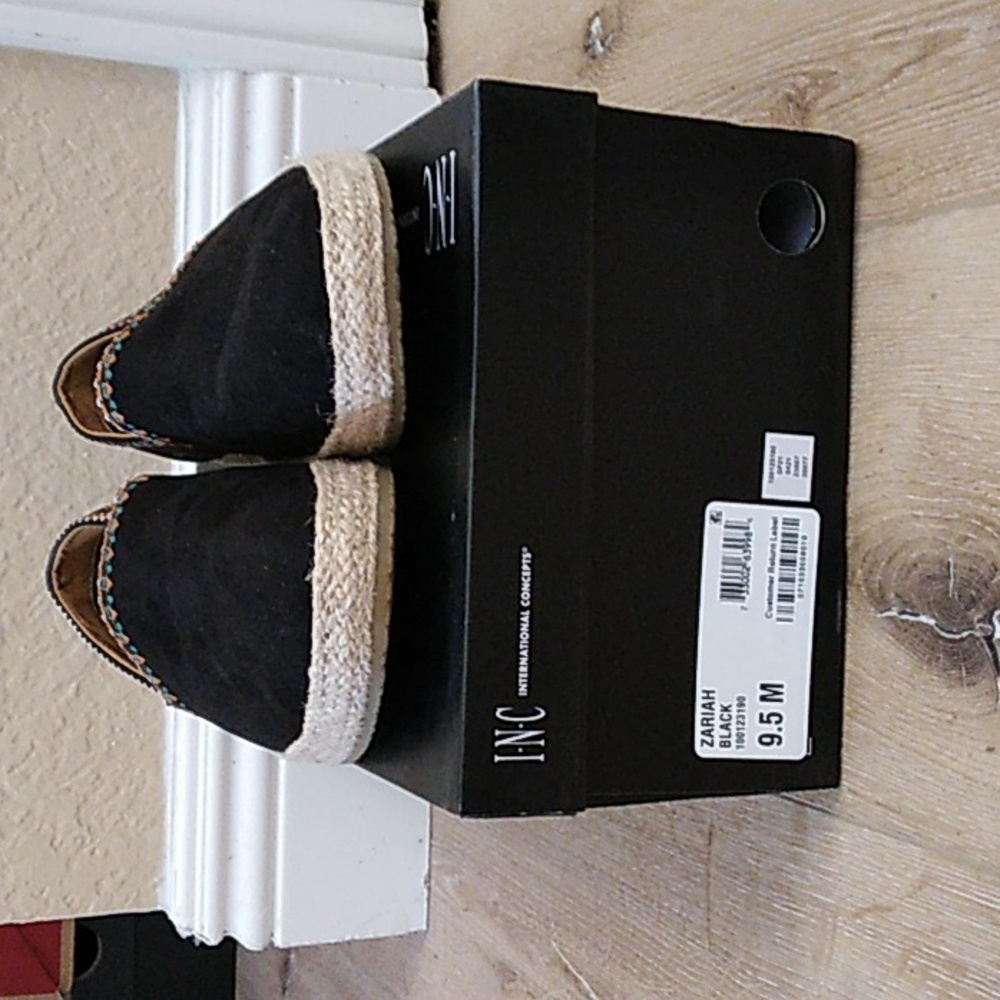 INC Black Sandals